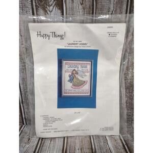 Happy Things Laundry Angel Cross Stitch Kit No 8065 New Sealed